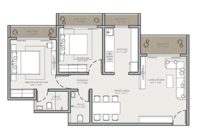 2 BHK Layout